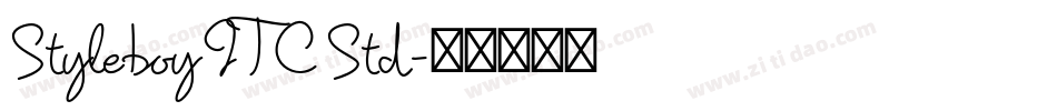 Styleboy ITC Std字体转换